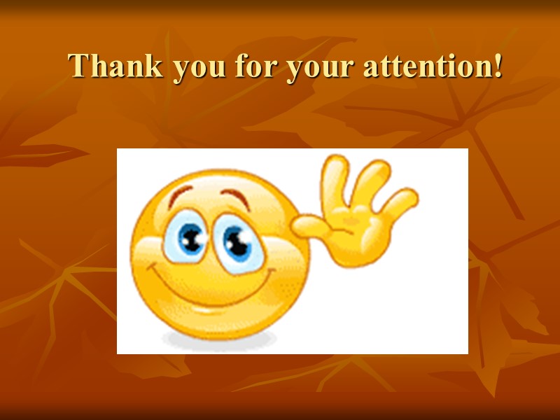 Thank you for your attention!